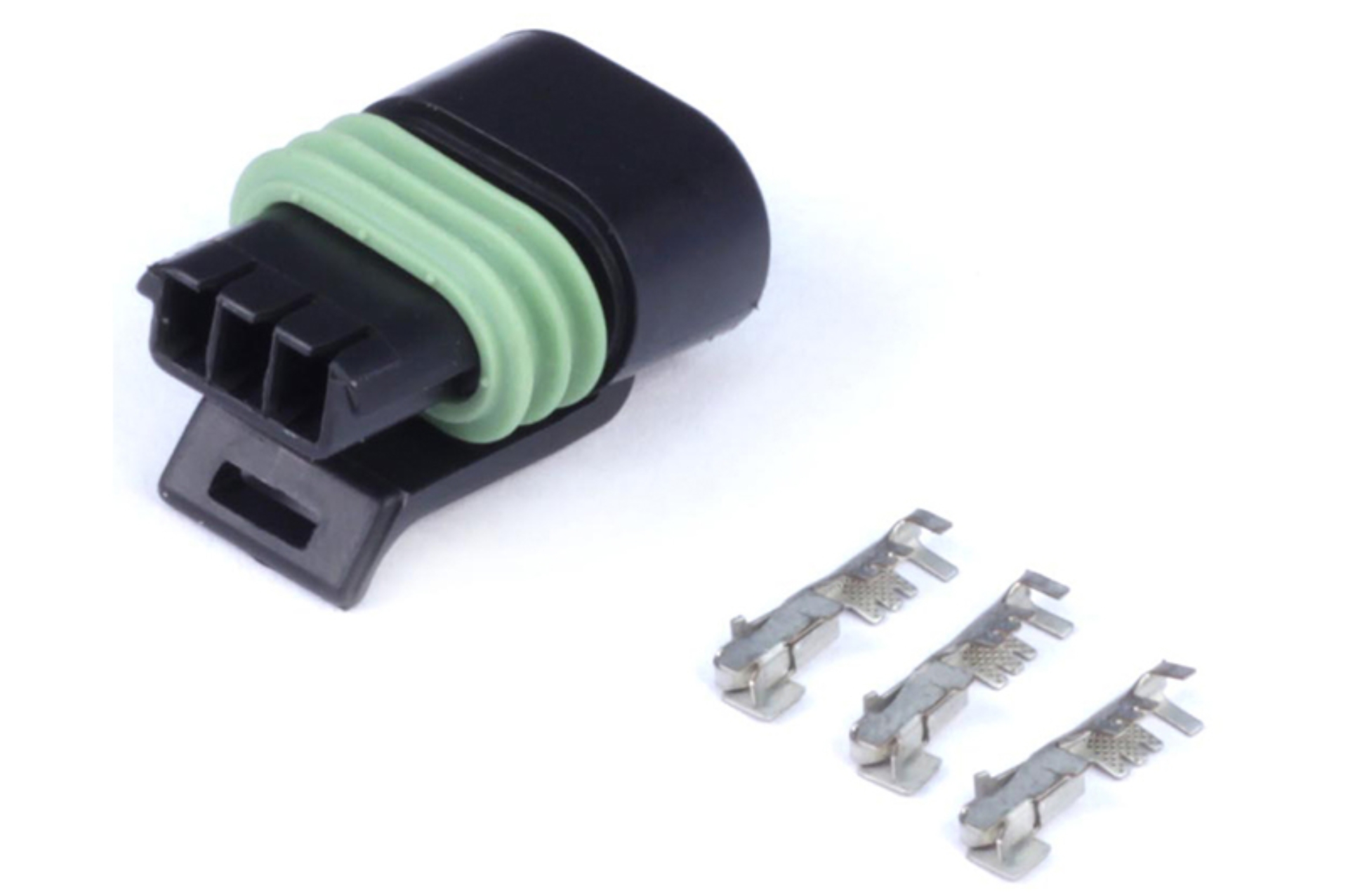 Picture of Haltech Delphi 3 Pin Single Row Flat Coil Connector Plug & Pins