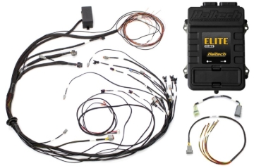 Picture of Haltech Elite 1500 Terminated Harness ECU Kit w/ Square EV1 Injector Connectors