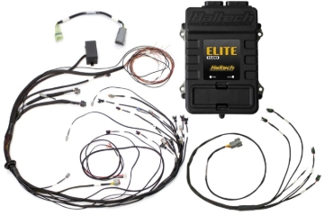 Picture of Haltech Elite 1500 Terminated Harness ECU Kit w/ Square EV1 Injector Connectors