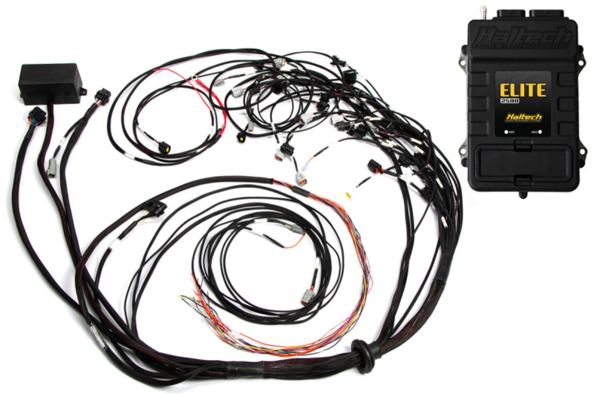 Picture of Haltech Elite 2500 Terminated Harness ECU Kit w/OE Injector Connectors