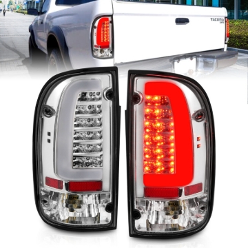 Picture of ANZO 95-00 Toyota Tacoma LED Taillights Chrome Housing Clear Lens (Pair)
