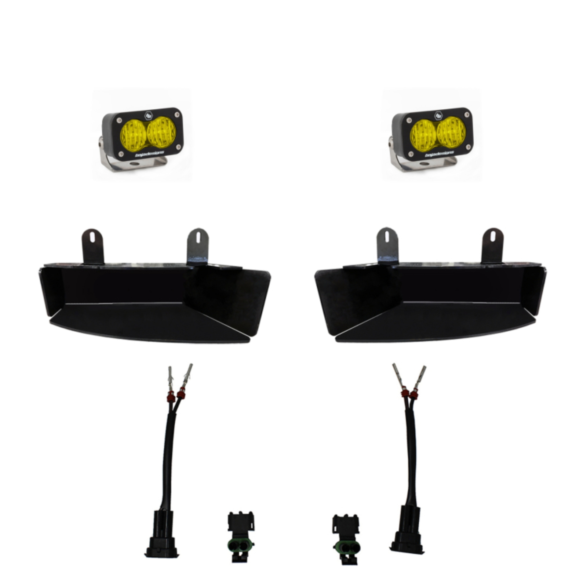 Picture of Baja Designs 2019+ Ram 2500/3500 S2 Wide Cornering Fog kit - Amber