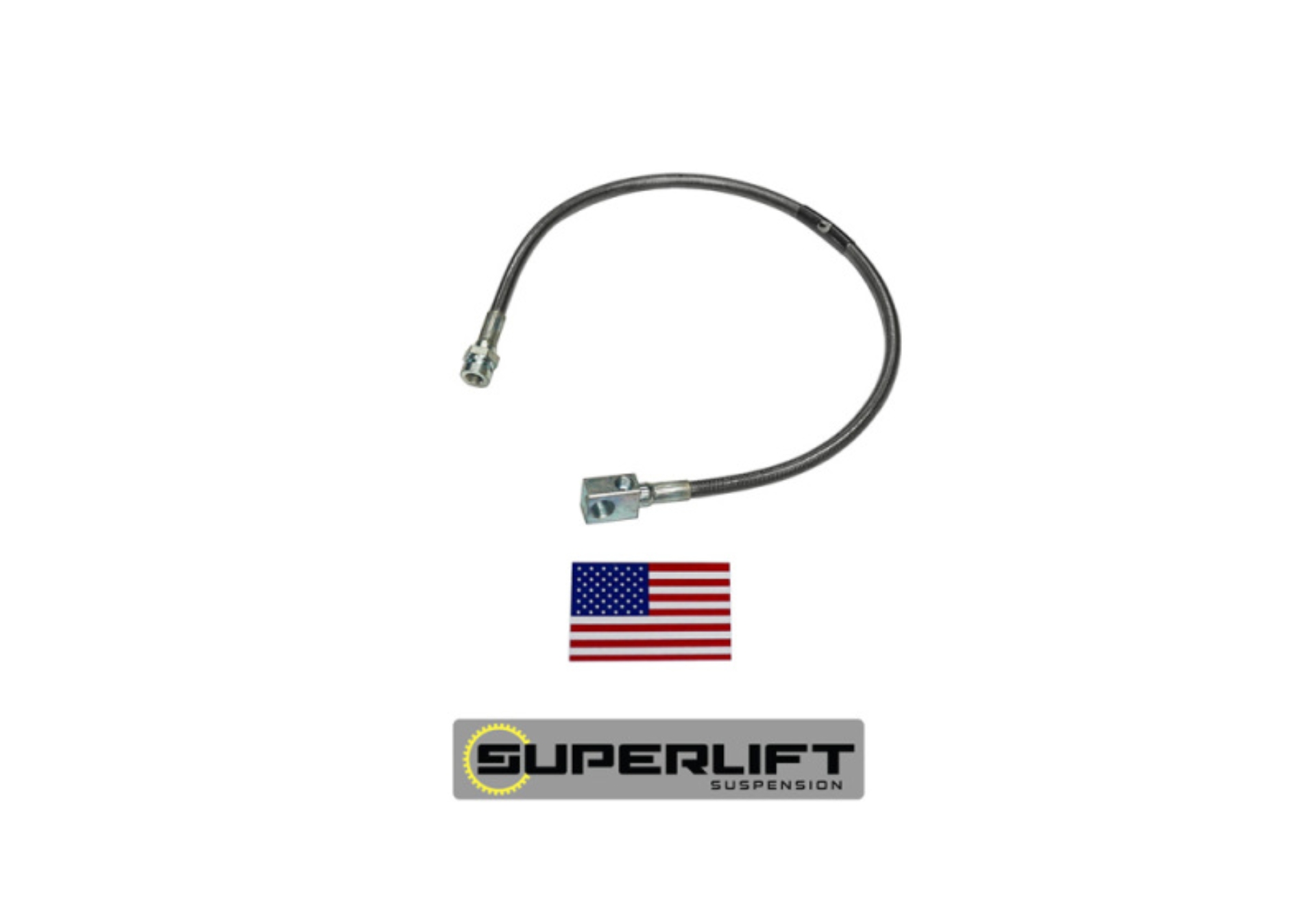 Picture of Superlift 78-79 Ford Bronco w/ 4-9in Lift Kit (Single) Bullet Proof Brake Hose