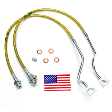 Picture of Superlift 99-04 Ford F-250/F-350 w/ 4-8in Lift Kit (Pair) Bullet Proof Brake Hoses
