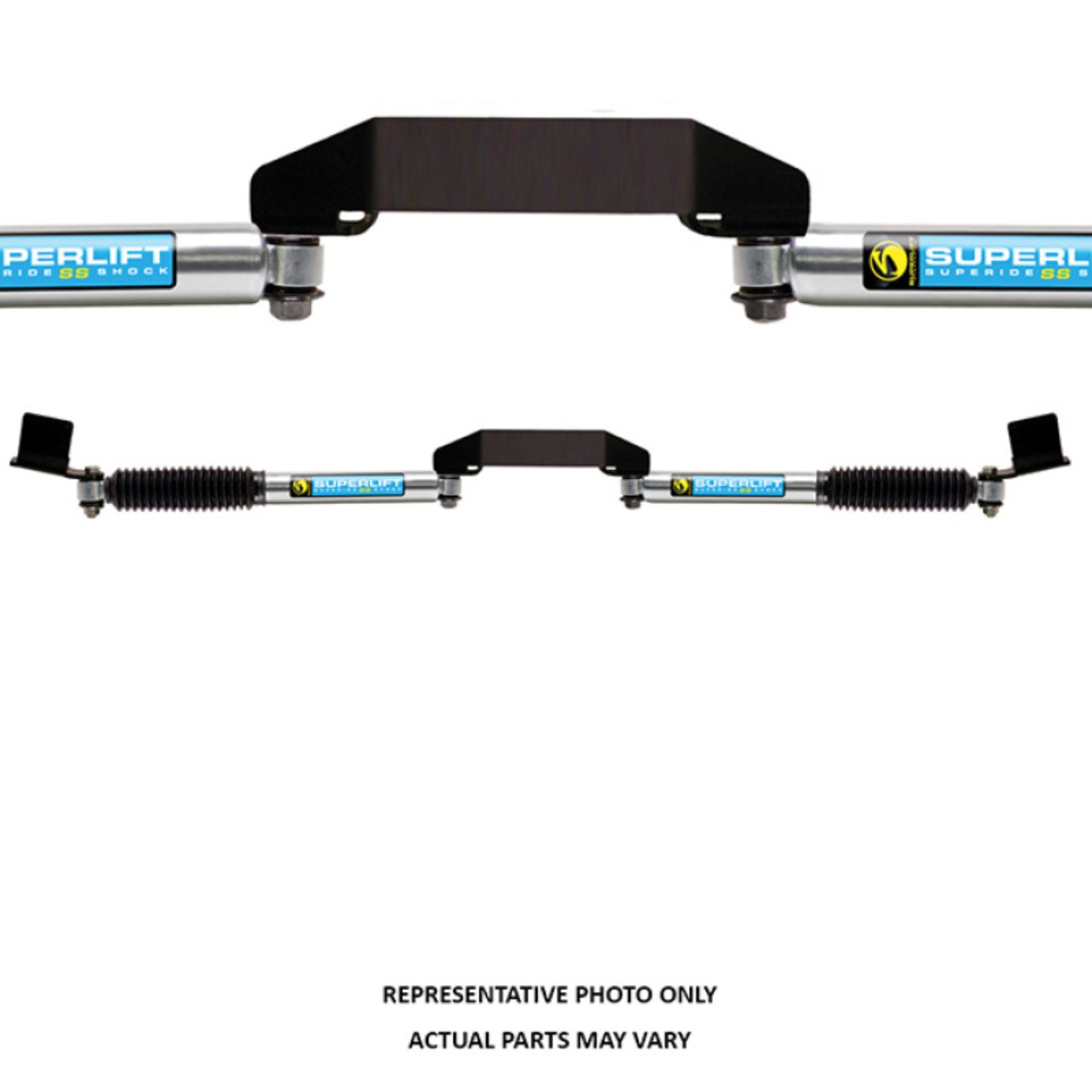 Picture of Superlift 09-13 Ram 2500/3500 4WD Dual Steering Stabilizer Kit - SR SS by Bilstein (Gas)