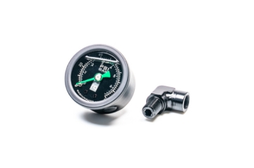 Picture of Radium Engineering 0-100 PSI Fuel Pressure Gauge With 90 Degree Adapter