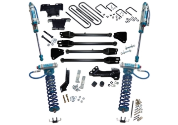 Picture of Superlift 17-19 Ford F-250 SD 4WD 4in Lift Kit w/4-Link King Front Coilovers/Rear Reservoir Shocks