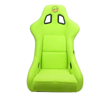Picture of NRG FRP Bucket Seat PRISMA Edition - Medium (Neon Green/ Pearlized Back)