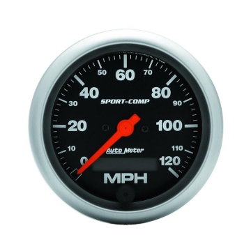 Picture of Autometer Sport-Comp 3-3/8 inch 120 MPH Electronic Speedometer Gauge