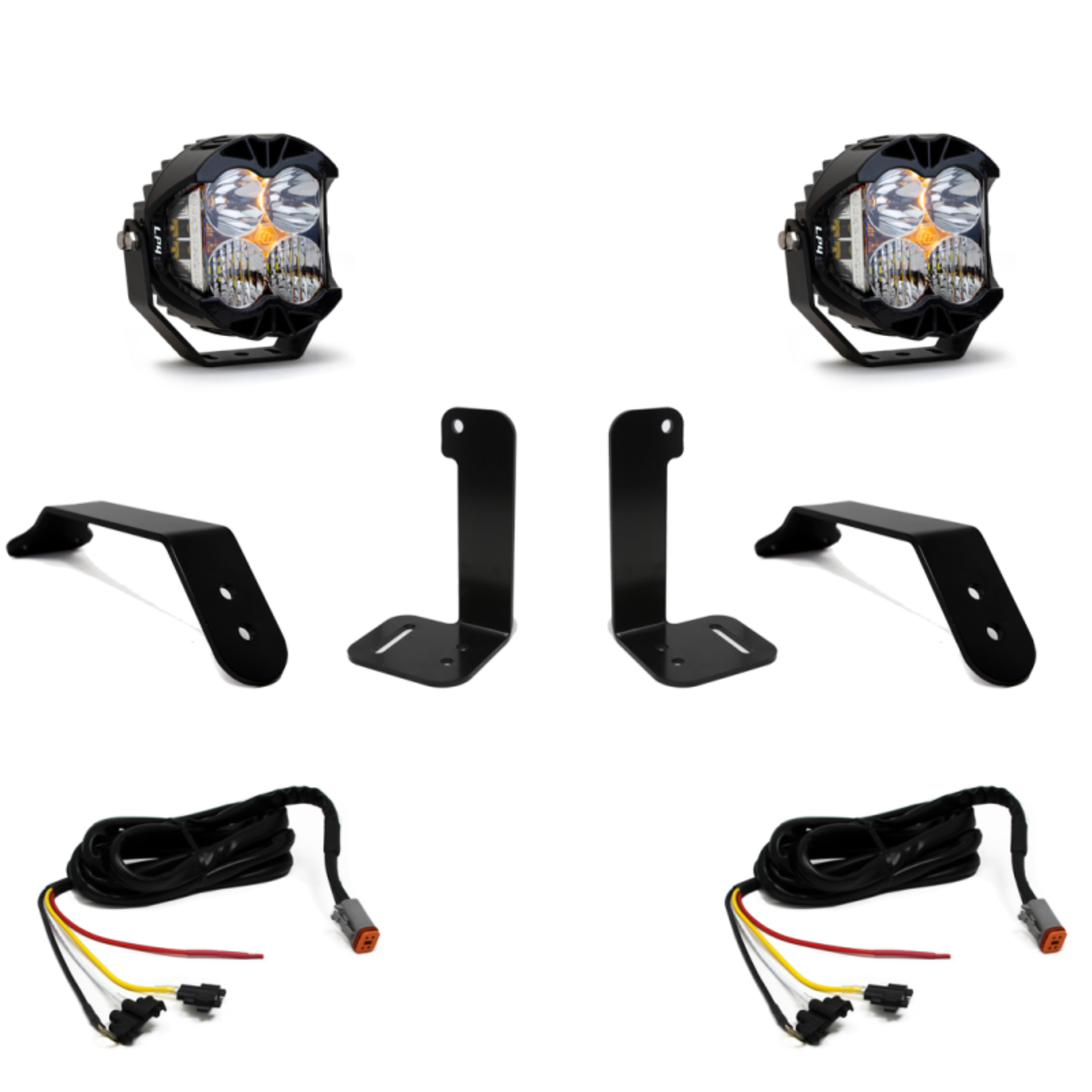 Picture of Baja Designs 2018+ Jeep JL/JT Dual LP4 Auxiliary Light Kit w/Upfitter