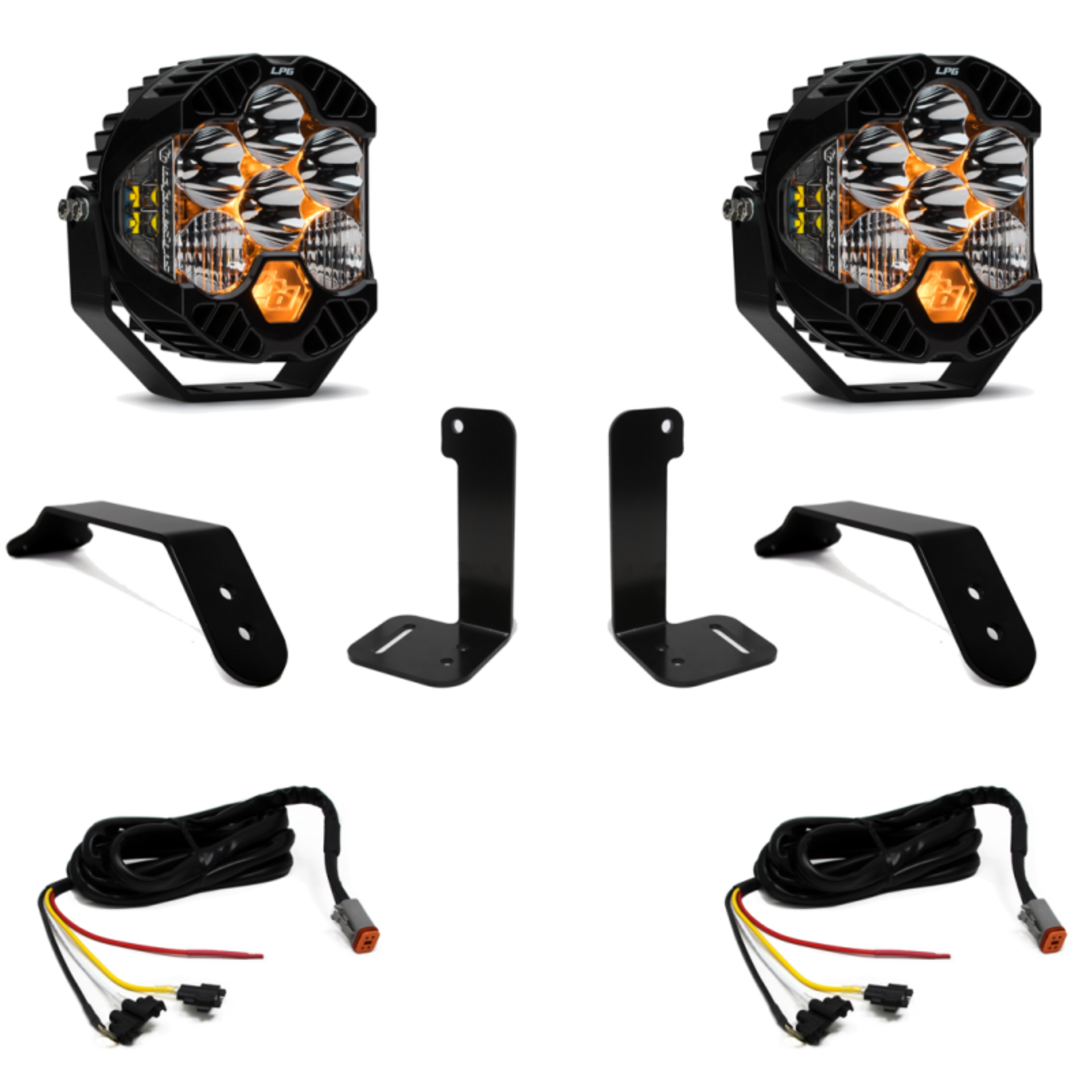 Picture of Baja Designs 2018+ Jeep JL/JT Dual LP6 Auxiliary Light Kit w/Upfitter