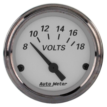Picture of AutoMeter American Platinum 2-1/16in Electric 18V Voltmeter Gauge