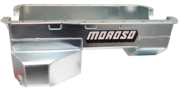 Picture of Moroso Ford 289-302 (w/Rear Sump) Road Race Baffled Wet Sump 7qt 7.5in Steel Oil Pan