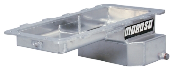 Picture of Moroso Ford 4.6/5.4L (w/Rear Sump) Drag Race Baffled Internal Wet Sump 7qt 6.5in Aluminum Oil Pan