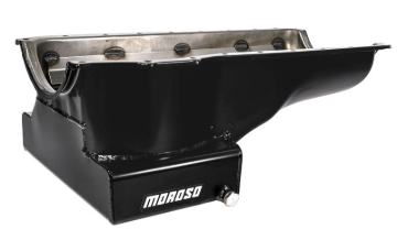 Picture of Moroso Ford 351C/351M (w/Front Sump) Kicked Out Wet Sump 7qt 8in Steel Oil Pan