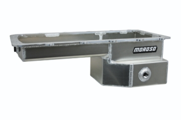 Picture of Moroso Ford 5.0 Coyote (w/Rear Sump) Road Race Baffled Wet Sump 9qt 6-5/8in Aluminum Oil Pan