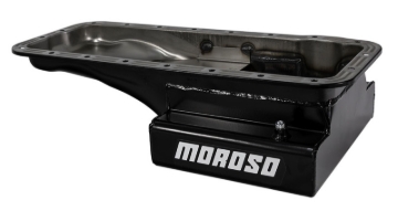 Picture of Moroso Ford 352-428 FE (w/Front Sump) Kicked Out Wet Sump 8qt 6in Steel Oil Pan