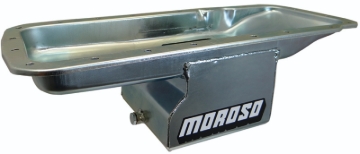 Picture of Moroso Mopar 361-440 (w/Center Sump) Deep Wet Sump 7qt 7in Steel Oil Pan