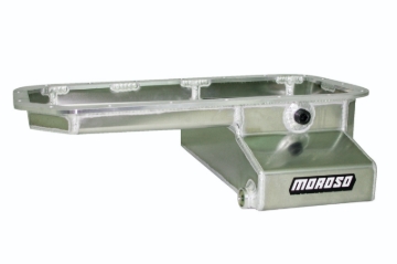 Picture of Moroso Toyota 2RZFE/3RZFE Kicked Out w/-16An Pick Up Wet Sump 5qt 5.5in Aluminum Oil Pan