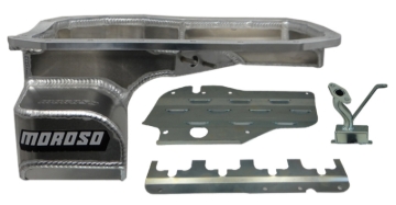 Picture of Moroso Mitsubishi Evo 7/8/9 (w/Lower Intercooler Pipe) Road Race Baffled Wet Sump 6.5qt Alum Oil Pan