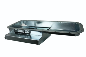 Picture of Moroso Datsun/Nissan L24/L26/L28 Road Race Baffled Wet Sump 7qt 6.25in Steel Oil Pan