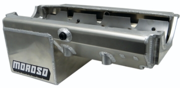 Picture of Moroso Pre-85 Chevrolet Small Block/Dart (w/Double Power Kick Outs) Wet Sump 8qt 8.25in Alum Oil Pan
