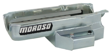 Picture of Moroso 86-Up Chevrolet Small Block (w/1 Piece Rear Main Seal) Wet Sump 6qt 6.5in Steel Oil Pan