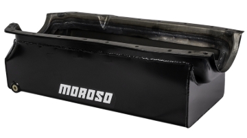 Picture of Moroso 65-Up Oldsmobile V-8 (330-455) Marine Stroker Box Sump Flat Bottom 10qt 7.25in Steel Oil Pan