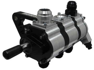 Picture of Moroso 3 Stage Dry Sump Oil Pump w/Fuel Pump Drive - Tri-Lobe - Left Side - 1.200 Pressure