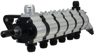 Picture of Moroso 6 Stage Dry Sump Oil Pump w/Fuel Pump Drive - Tri-Lobe - Left Side - 1.200 Pressure