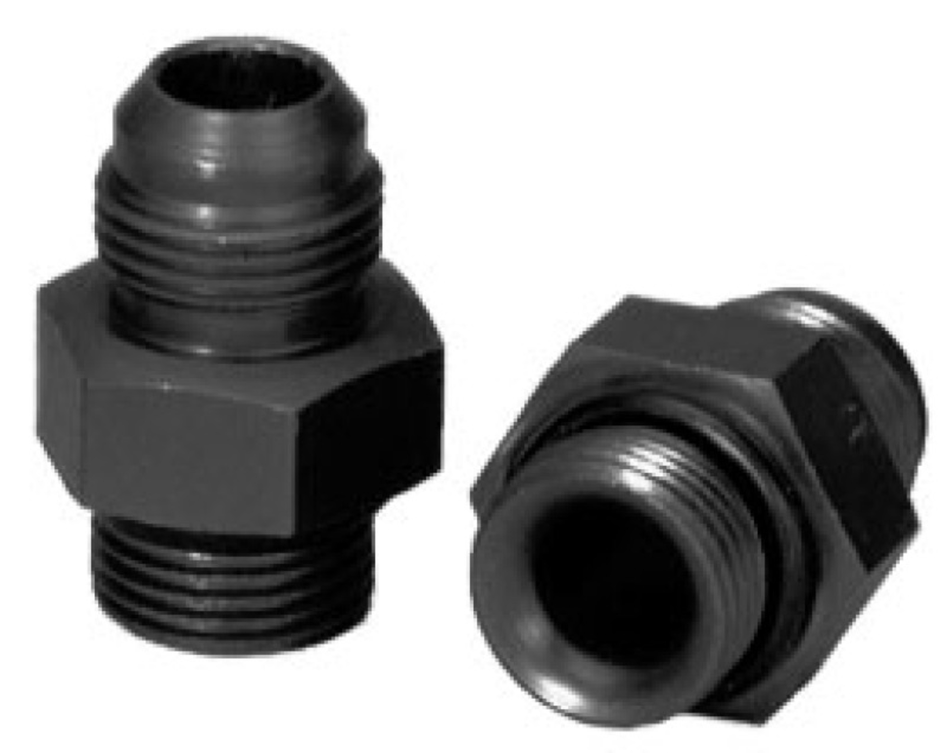 Picture of Moroso Dry Sump/External Oil Pump Fitting -10An to -10An w/O-Ring - Aluminum - 2 Pack