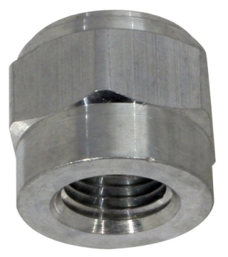 Picture of Moroso 1/4in NPT Female Weld-On Bung - Aluminum - Single