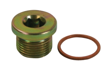 Picture of Moroso Low Warning Sensor Plug w/Copper Washer - M20 x 1.5 Thread - Steel - Single