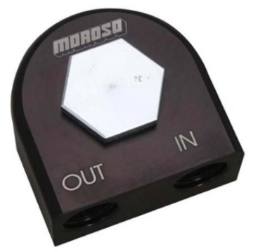 Picture of Moroso Universal Remote Oil Filter Adapter - 90 Degree - 22mm-1.5in Thread