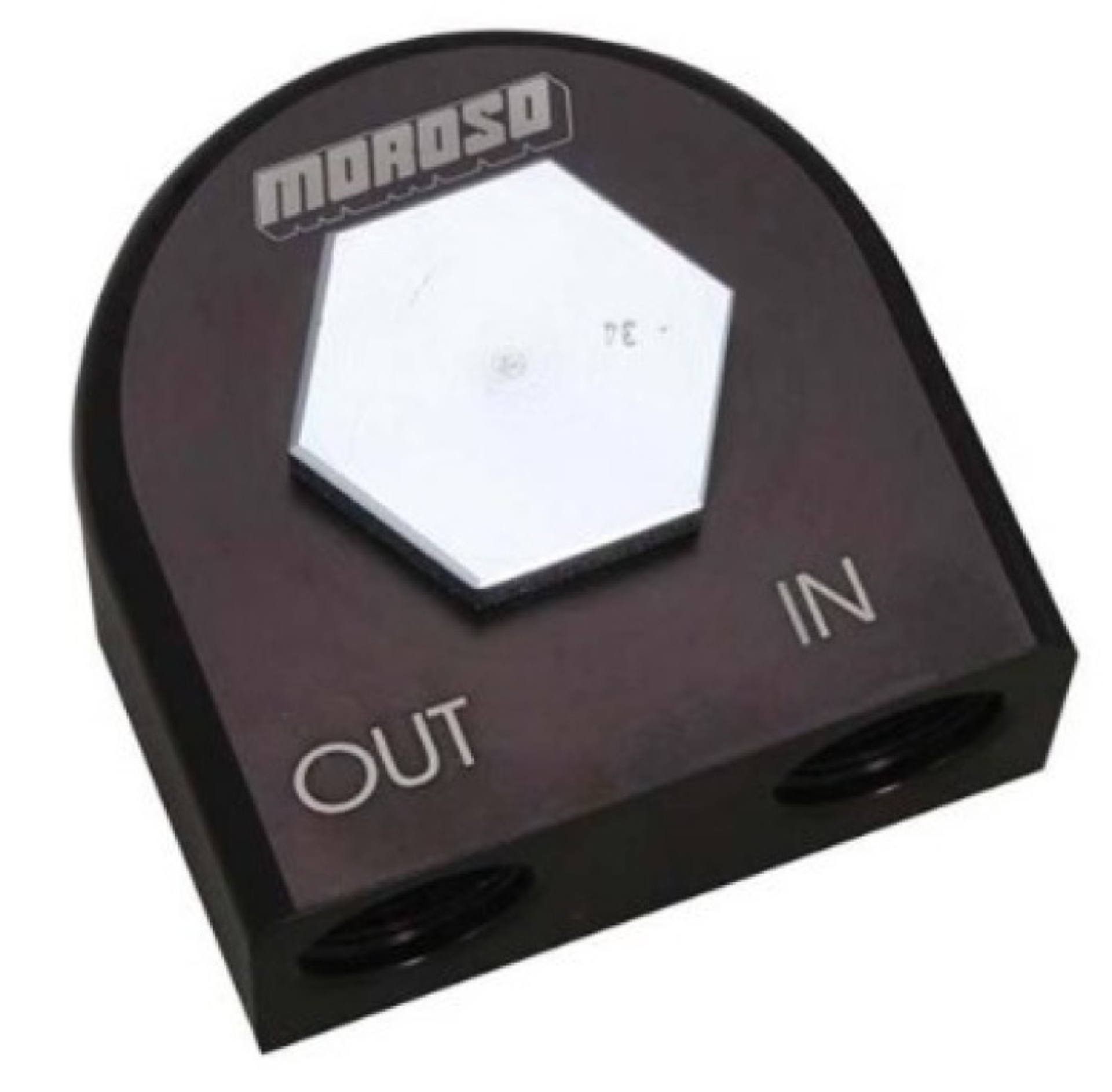 Picture of Moroso Universal Remote Oil Filter Adapter - 90 Degree - 13/16in-16 Thread