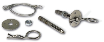 Picture of Moroso Oval Track Hood Pin Set - 3/8in Diameter - 4in Pin - Steel - 2 Pack
