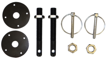Picture of Moroso Hood Pin Set - 1/2in - Aluminum - Black - 2 Pack