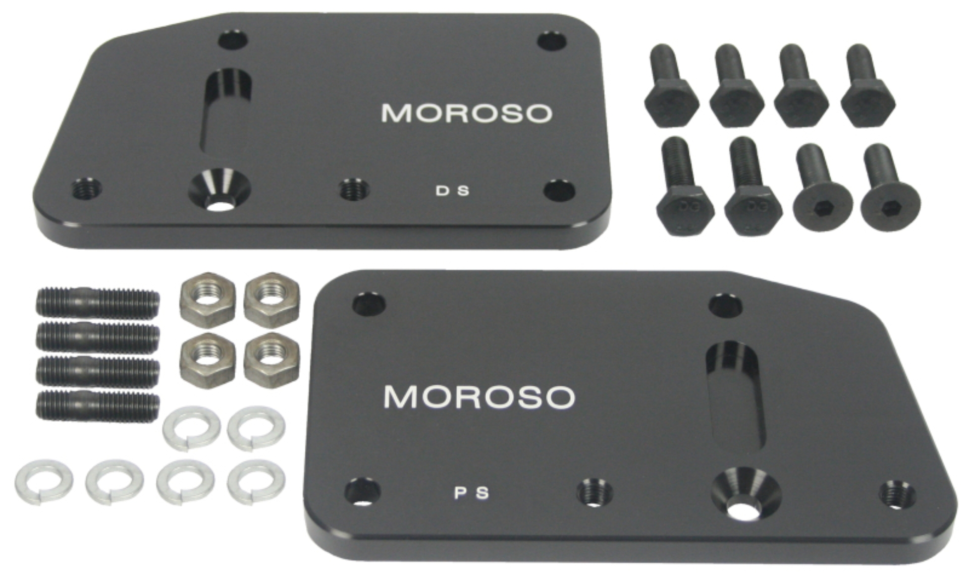 Picture of Moroso GM LS-1 Motor Mount Adapter Plate w/Hardware - Steel - 2 Pack