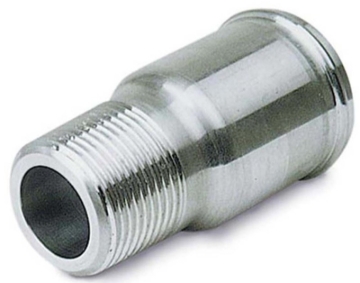 Picture of Moroso Electric Water Pump Hose Adapter - 1in NPT to 1-1/4in Hose