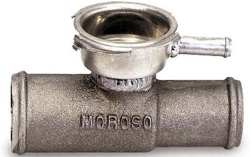 Picture of Moroso Radiator Hose Filler - 1-1/4in Hose to 1-1/4in Hose - Cast Aluminum