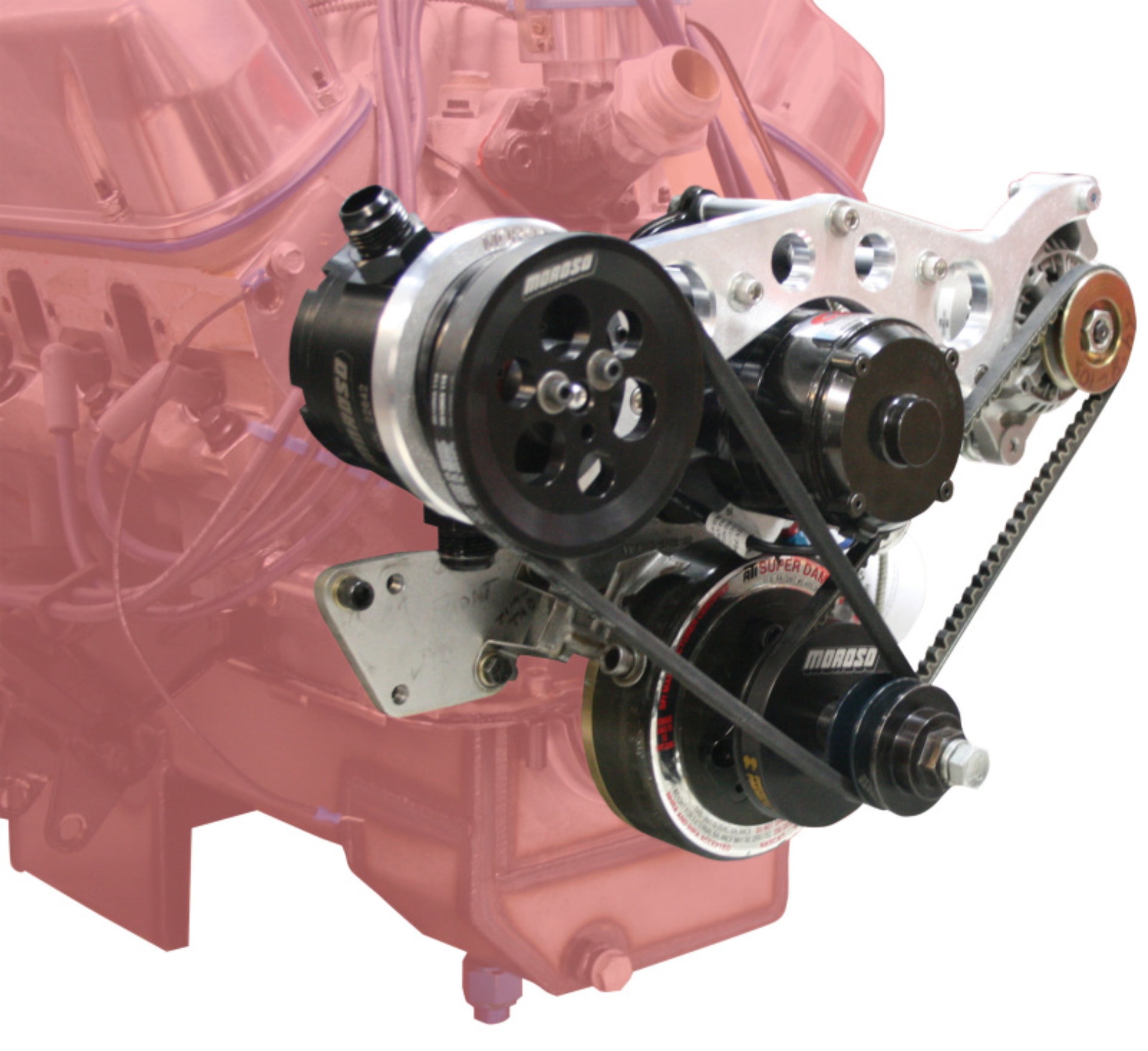 Picture of Moroso Ford Small Block Alternator & Vacuum Pump Mount - CSR (Late) Water Pump - 93mm Alternator