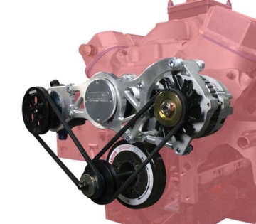 Picture of Moroso Chevrolet Big Block Alternator & Vacuum Pump Mount - Moroso Water Pump - 130mm Alternator