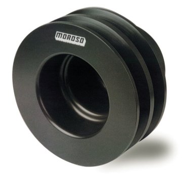 Picture of Moroso Chevrolet Small Block (w/Long Pump) Crankshaft Pulley - Double Groove - Billet Aluminum
