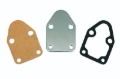Picture of Moroso Chevrolet Small Block Fuel Pump Block-Off Plate - Chrome Plated Steel