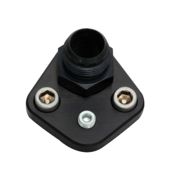 Picture of Moroso Chevrolet Big Block/Chrysler 273-440/Ford Fuel Pump Block-Off Plate w/Fitting - Billet Alum