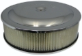 Picture of Moroso Racing Air Cleaner - 16in x 4in Filter - Offset - Raised Bottom - Clear Powder Coat