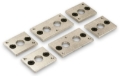 Picture of Moroso Chevrolet Small Block Header Flange Kit - 3/8in - Aluminum Plate