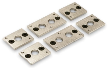 Picture of Moroso Chevrolet Small Block Header Flange Kit - 3/8in - Aluminum Plate