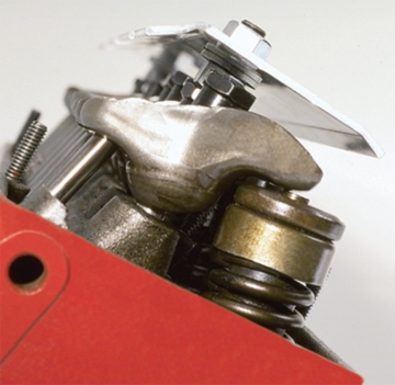 Picture of Moroso Chevrolet Small Block/Ford 289-302 (w/Stamped Rocker Arms) Valvetrain Oil Deflector - Alum