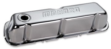 Picture of Moroso Ford 302/351W Valve Cover - w/Baffles - Stamped Steel Chrome Plated - Pair